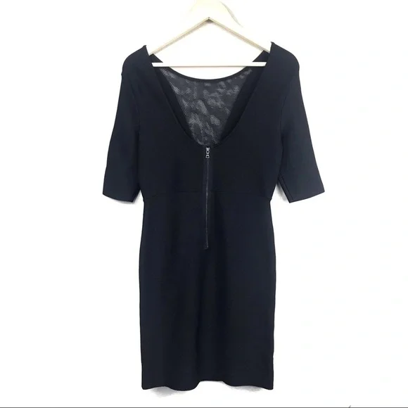 NWT BCBGMaxazria Jaydan Pointelle Trim Dress - Picture 4 of 7